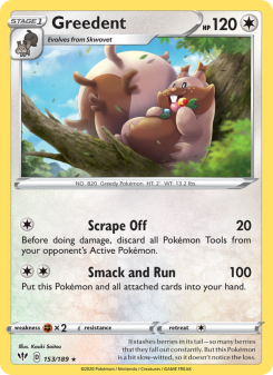 Greedent - pokemon TCG Card