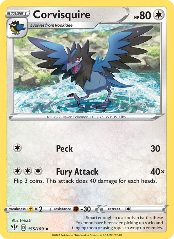 Corvisquire - Pokémon TCG Card