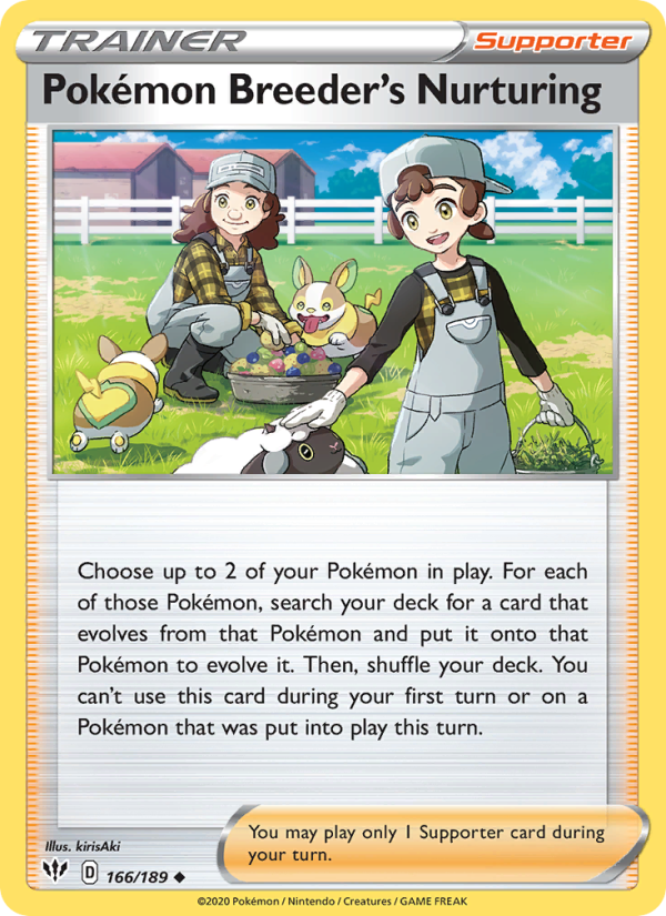 Pokémon Breeder's Nurturing - Pokémon TCG Card