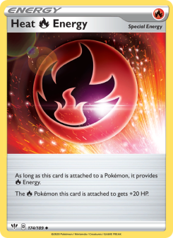Heat Fire Energy - pokemon TCG Card