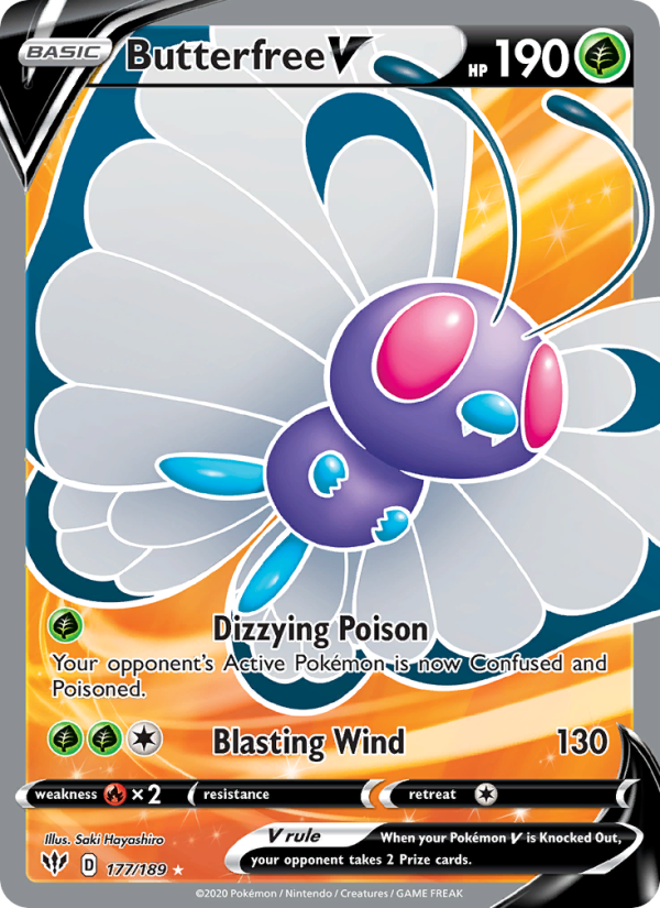 Butterfree V - Pokémon TCG Card