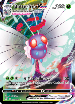 Butterfree VMAX - pokemon TCG Card
