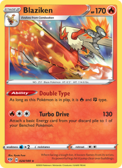 Blaziken - pokemon TCG Card