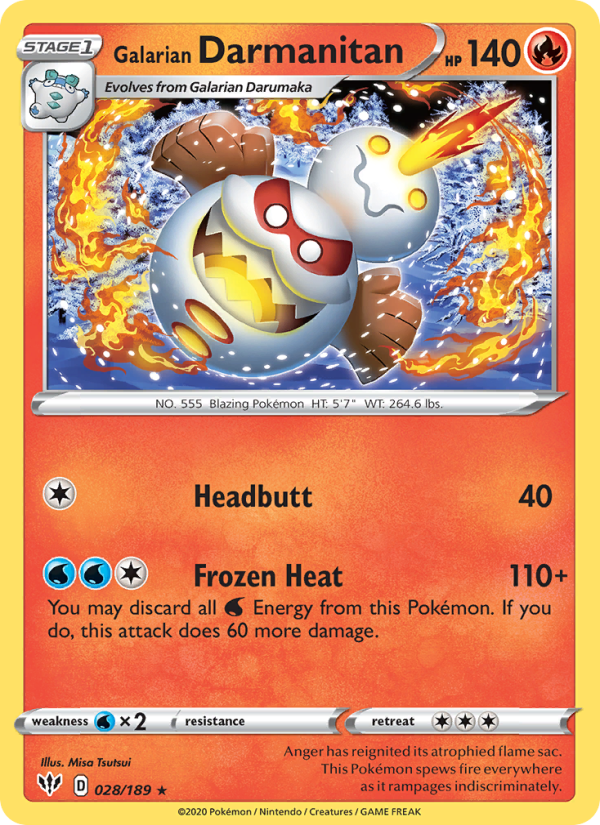 Galarian Darmanitan - Pokémon TCG Card