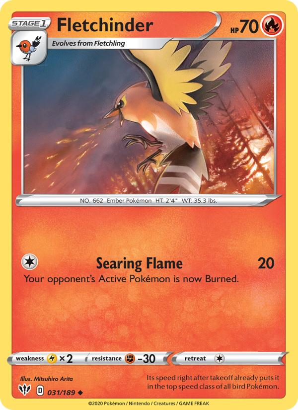 Fletchinder - Pokémon TCG Card