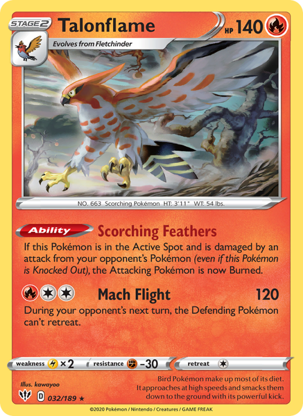 Talonflame - Pokémon TCG Card
