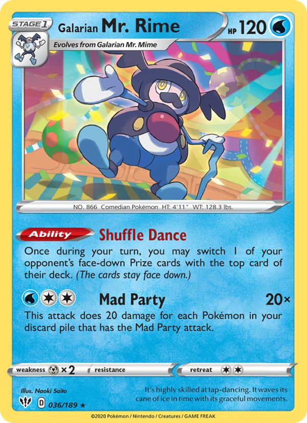 Galarian Mr. Rime - Pokémon TCG Card