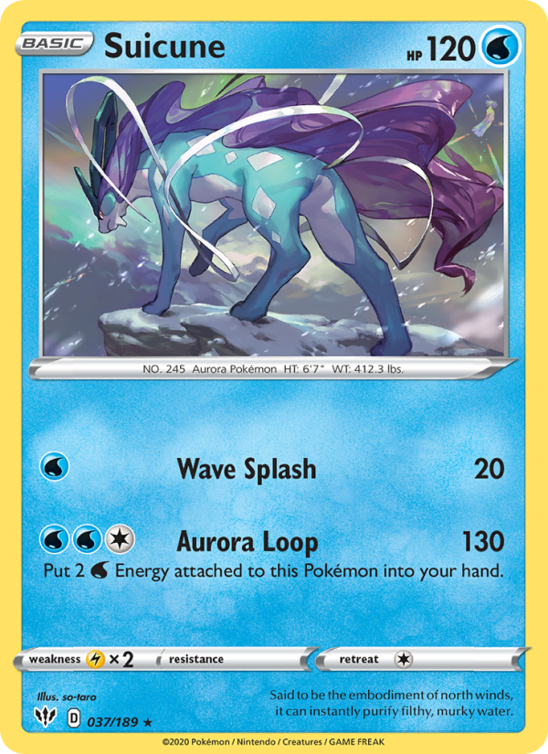 Suicune - Pokémon TCG Card