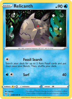 Relicanth - pokemon TCG Card