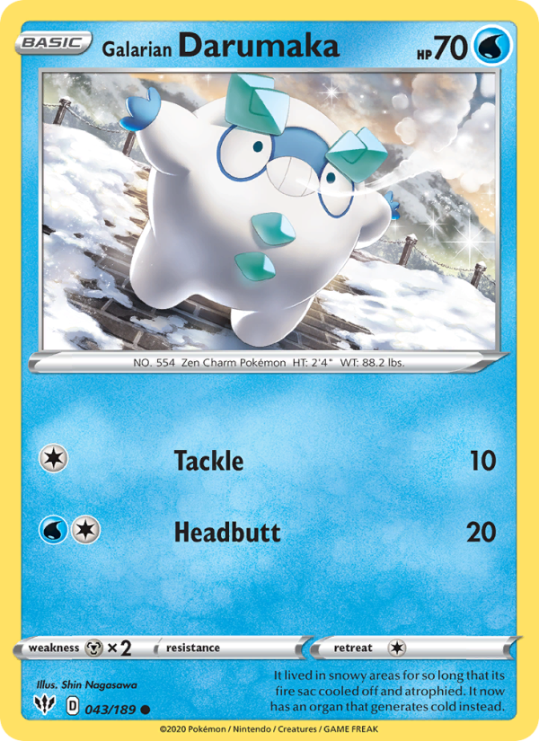 Galarian Darumaka - Pokémon TCG Card