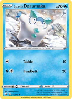 Galarian Darumaka - pokemon TCG Card