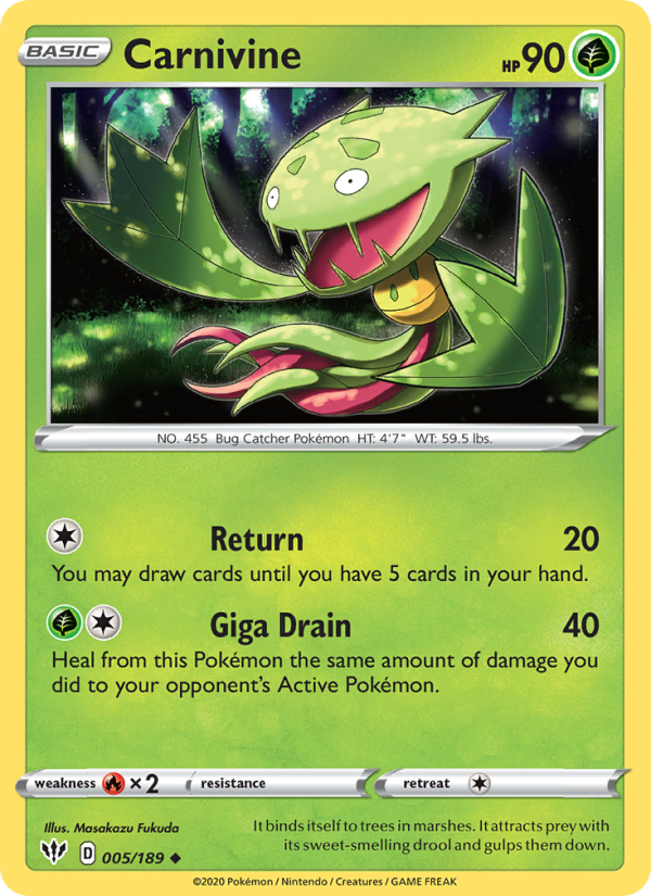Carnivine - Pokémon TCG Card