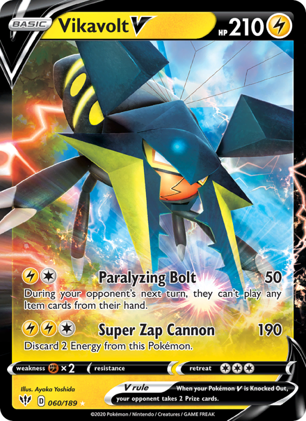 Vikavolt V - Pokémon TCG Card