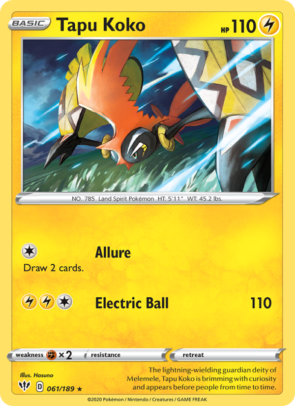 Tapu Koko - Pokémon TCG Card