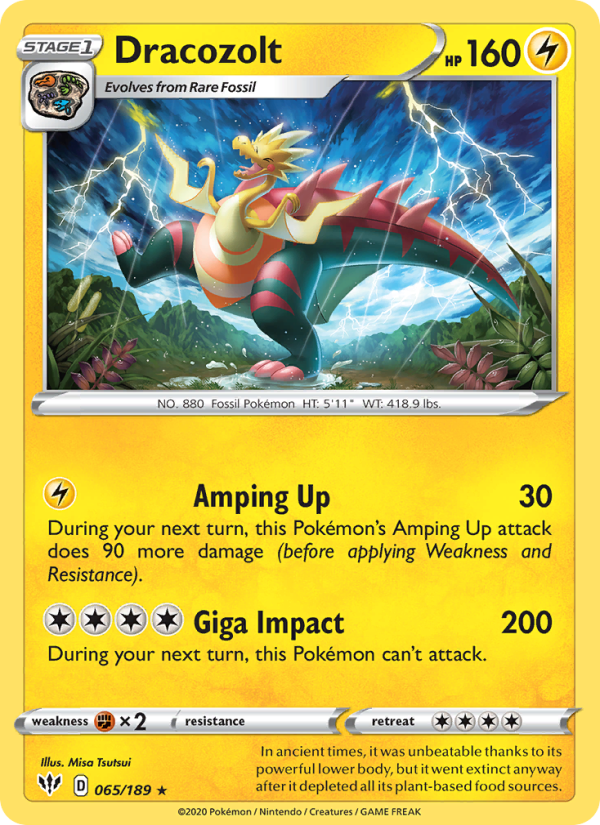 Dracozolt - Pokémon TCG Card