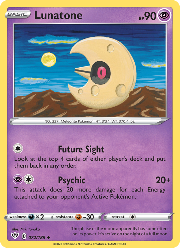 Lunatone - Pokémon TCG Card