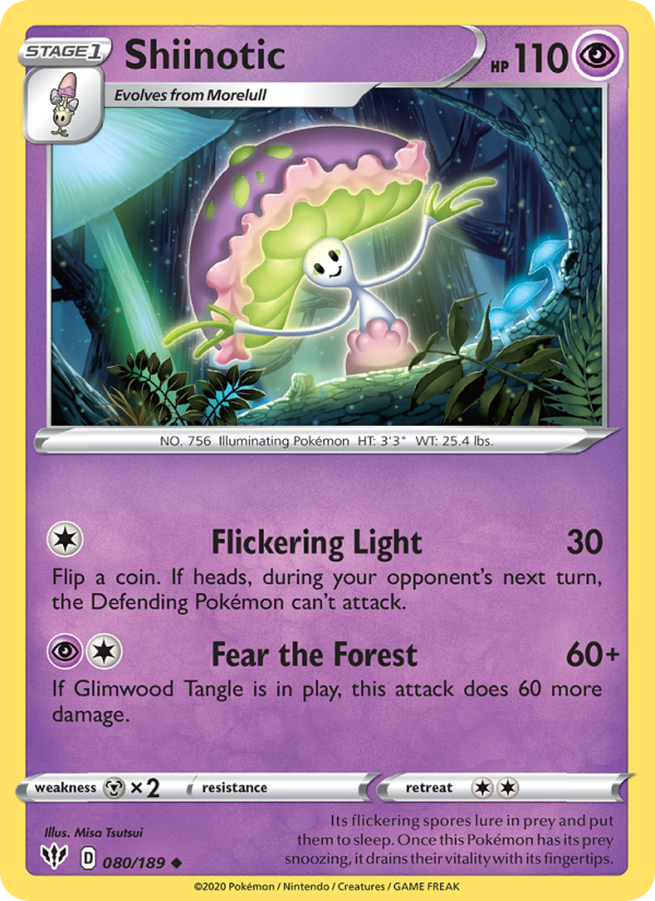 Shiinotic - Pokémon TCG Card