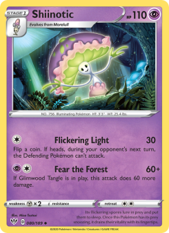 Shiinotic - pokemon TCG Card