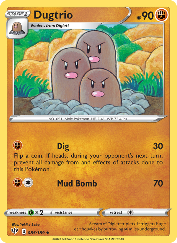 Dugtrio - Pokémon TCG Card