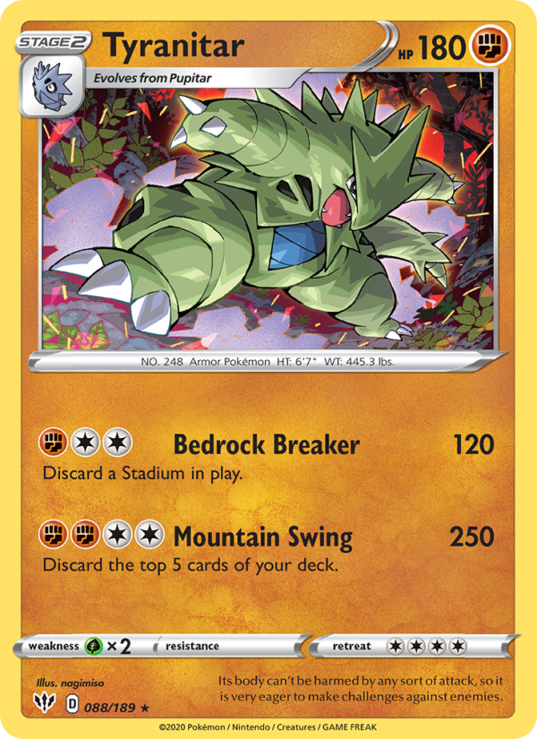 Tyranitar - Pokémon TCG Card