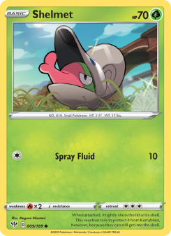 Shelmet - pokemon TCG Card