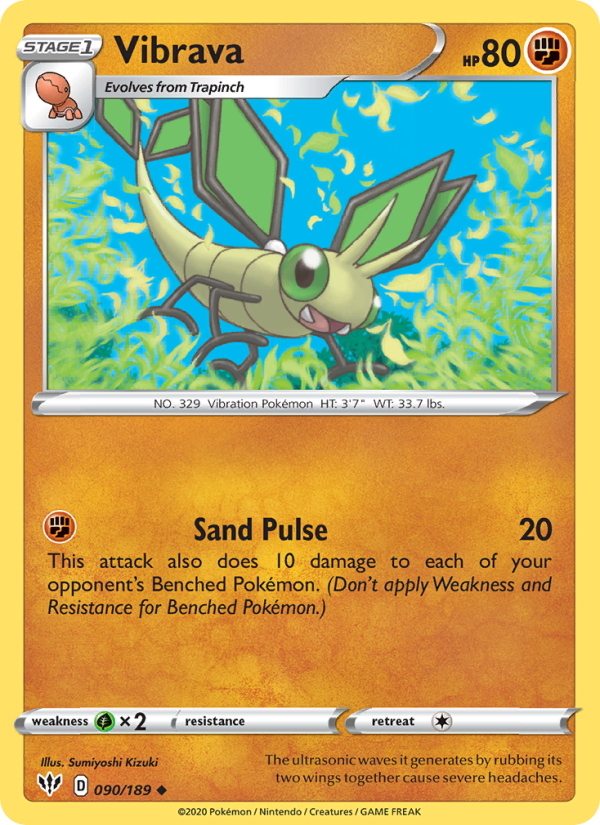 Vibrava - Pokémon TCG Card