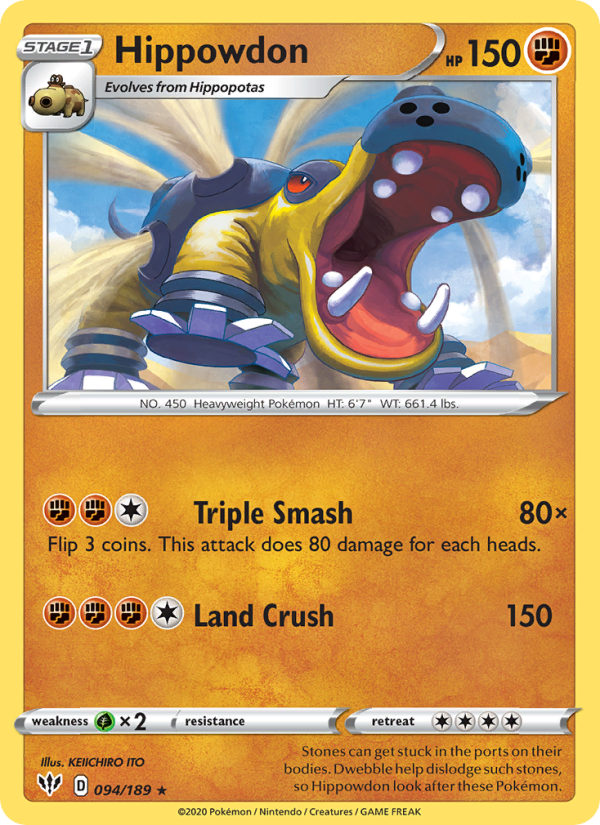 Hippowdon - Pokémon TCG Card