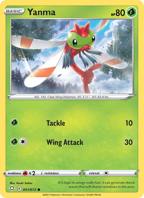 Yanma - Pokémon TCG Card