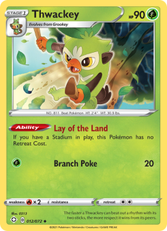 Thwackey - pokemon TCG Card