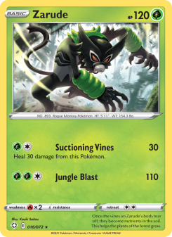 Zarude - pokemon TCG Card