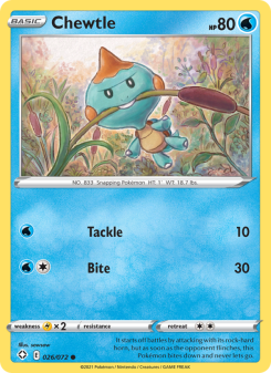 Chewtle - pokemon TCG Card