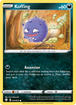Koffing - pokemon TCG Card