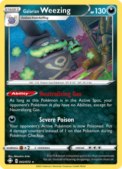 Galarian Weezing - pokemon TCG Card
