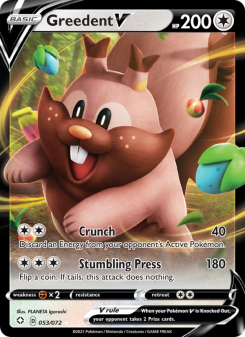 Greedent V - pokemon TCG Card