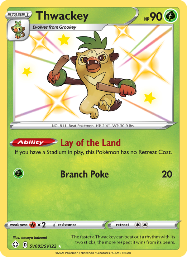 Thwackey - Pokémon TCG Card