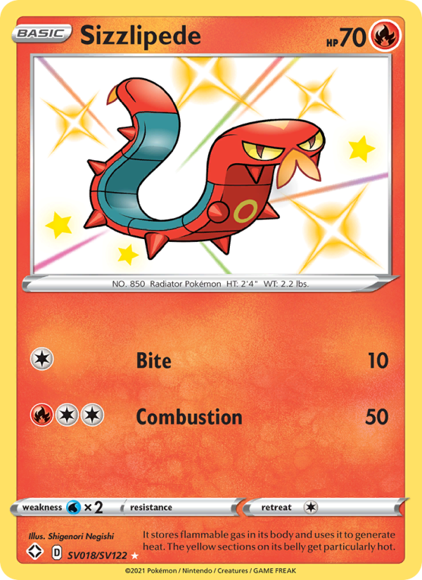 Sizzlipede - Pokémon TCG Card