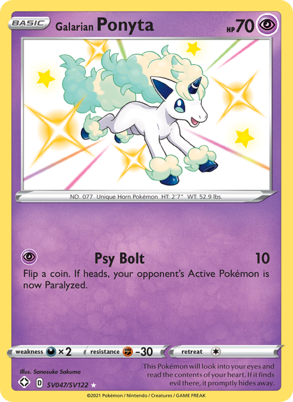 Galarian Ponyta - Pokémon TCG Card