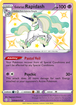 Galarian Rapidash - pokemon TCG Card