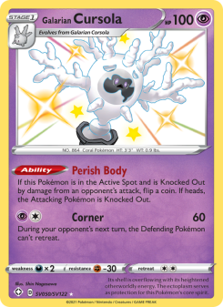 Galarian Cursola - pokemon TCG Card