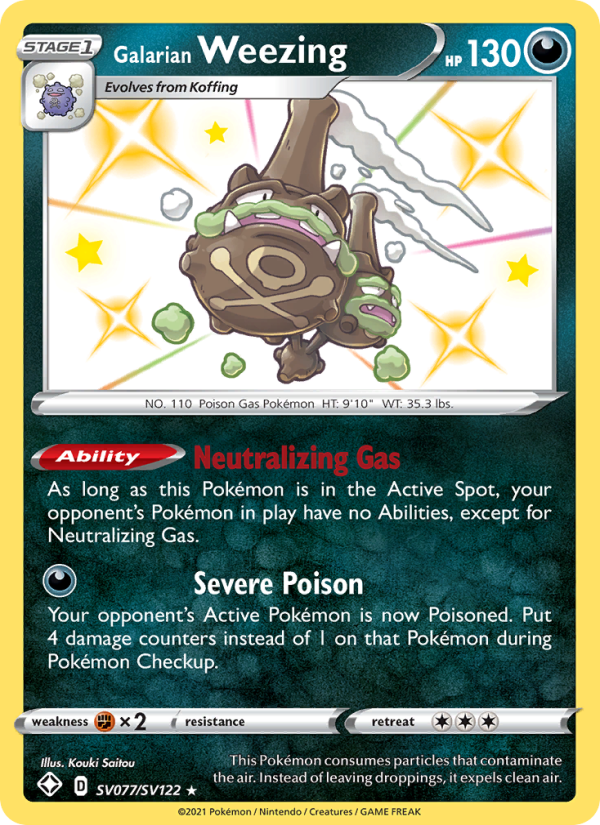 Galarian Weezing - Pokémon TCG Card