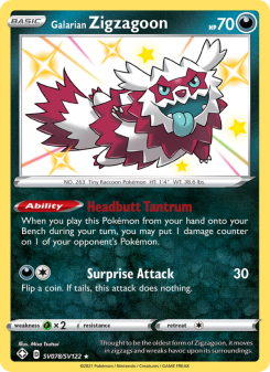 Galarian Zigzagoon - pokemon TCG Card
