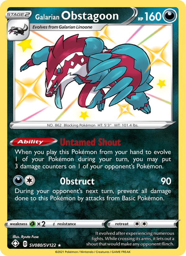 Galarian Obstagoon - Pokémon TCG Card