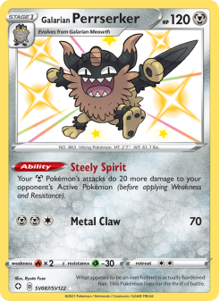 Galarian Perrserker - pokemon TCG Card