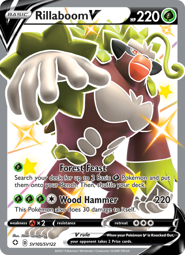 Rillaboom V - Pokémon TCG Card