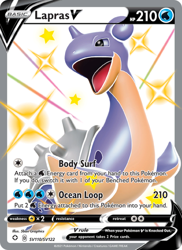 Lapras V - Pokémon TCG Card