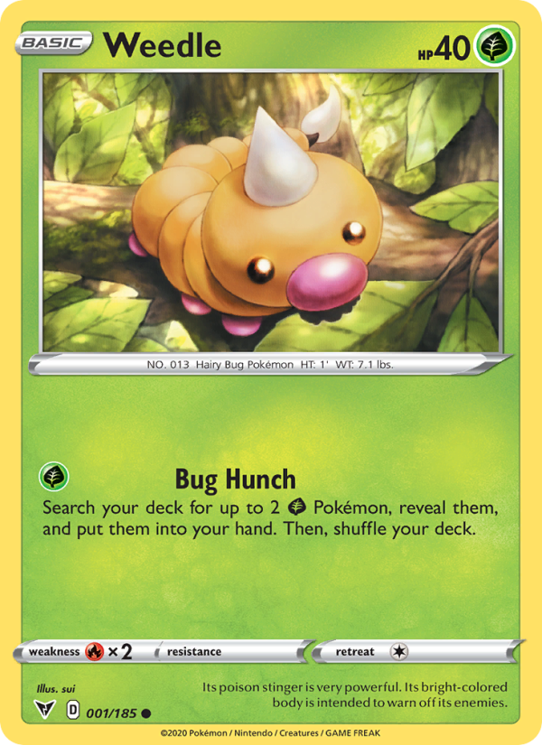 Weedle - Pokémon TCG Card