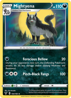 Mightyena - pokemon TCG Card