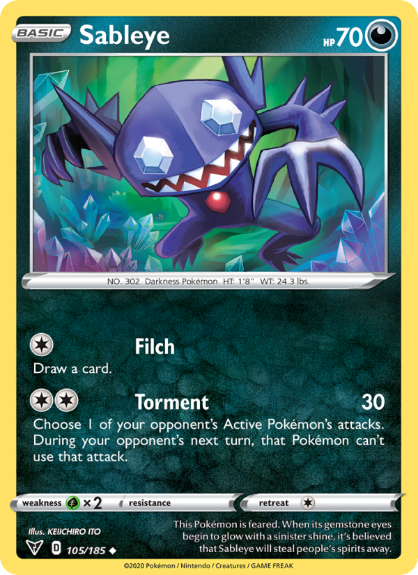 Sableye - Pokémon TCG Card