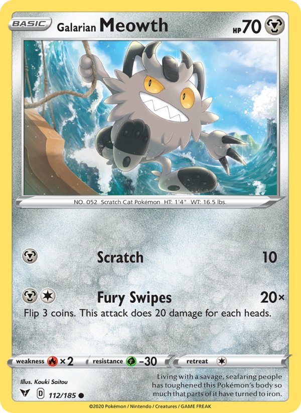 Galarian Meowth - Pokémon TCG Card