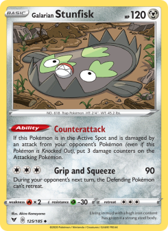 Galarian Stunfisk - pokemon TCG Card